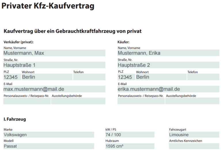 Privatverkauf Auto Keine Rücknahme Oder Garantie Text Muster Kaufvertrag Auto (privat & gewerblich) | Was Sie beachten müssen!